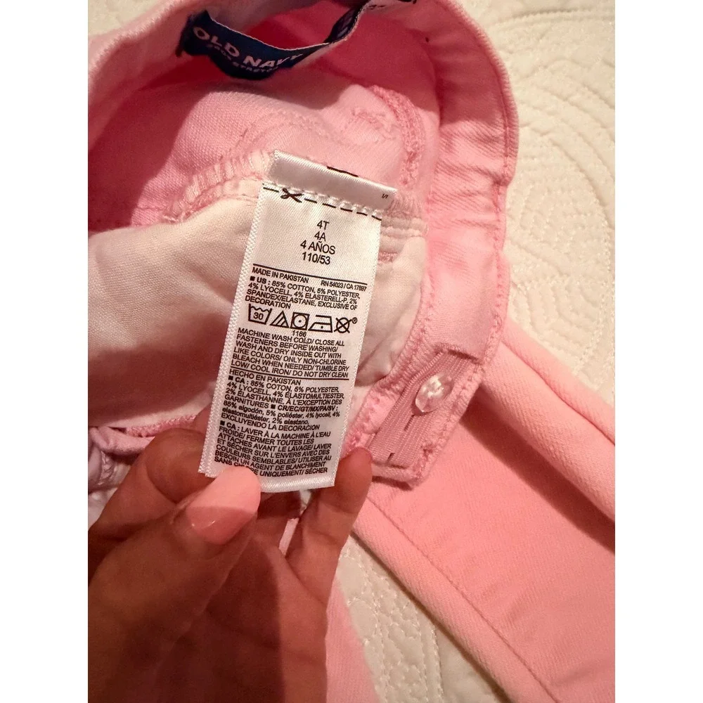 *NWOT* Old Navy Toddler Girls Rockstar Jeggings Denim Pink Size 4T